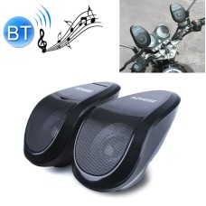 AOVEISE MT493 12V Многофункциональный водонепроницаемый мотоцикл Bluetooth Modified Audio-усилитель с лампой, поддержкой FM и проводным управлением (Black)