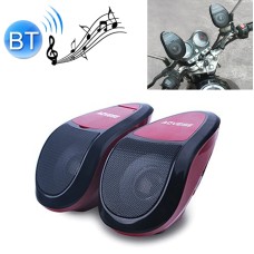 AOVEISE MT493 12V Многофункциональный водонепроницаемый мотоцикл Bluetooth Modified Audio-усилитель с лампой, поддержкой FM и проводным управлением (Black Red)