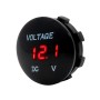 Universal Digital Display Waterproof LED Voltage Meter for DC 12V-24V Car Motorcycle Truck(Red)