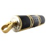 Motorcycle Waterproof Aluminum Shell Bluetooth Handle Stereo Speaker, Support BT/MP3/FM/TF(Gold)