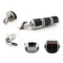 Motorcycle Waterproof Aluminum Shell Bluetooth Handle Stereo Speaker, Support BT/MP3/FM/TF(Gold)