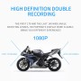 D905 Мотоциклы 3 -дюймовый 1080p Передний и задний двойной линзы пластиковый рекордер воду