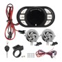 4 inch Motorcycle Waterproof Treble Surround Bluetooth Speaker Player with Colorful Light