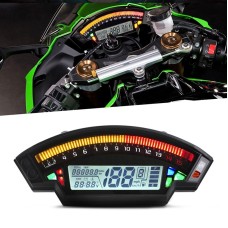 Speedpark Motorcycle LCD TFT Digital Speedometer 14000RPM 6 Gear Backlight Motorcycle Odometer for 1, 2, 4 Cylinders Meter