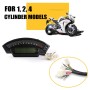 Speedpark Motorcycle LCD TFT Digital Speedometer 14000RPM 6 Gear Backlight Motorcycle Odometer for 1, 2, 4 Cylinders Meter