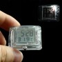 Night-Ray Square Waterproof Motorcycle Clock Thermometer Nightlight Electronic Watch