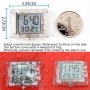 Night-Ray Square Waterproof Motorcycle Clock Thermometer Nightlight Electronic Watch