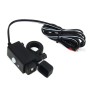 Waterproof Motorcycle USB Phone Charger Adapter with Power Switch 5V Dual Ports Smart Charging Power Socket, for Phone, Tablets, GPS