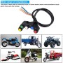 Motorcycle Headlight Auxiliary Light Horn Switches Aluminum Alloy Five-position Faucet Switches with Light