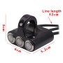 Motorcycle Headlight Auxiliary Light Horn Switches Aluminum Alloy Three-position Faucet Switches with Light
