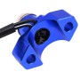 Motorbike Automatically Reset Horn Switch Scooter Motorcycle Aluminum Alloy Flameout Start Switches(Blue)