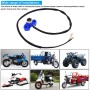 Motorbike Automatically Reset Horn Switch Scooter Motorcycle Aluminum Alloy Flameout Start Switches(Blue)