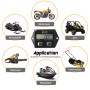 CS-1184A1 DJ-202 Motorcycle Motorboat Petrol Engine Waterproof LCD Digital Display Electronic Tachometer Hour Meter Timer(Black)