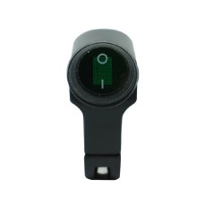 Motorcycle Aluminum Alloy Faucet LED Waterproof Switch Accessories Headlight Switch(Green Light Black)