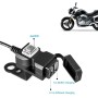 Двойной USB -порт 12V водонепроницаемый мотоцикл мотоцикл зарядное устройство 5V 1A/2.1A Адаптер питания