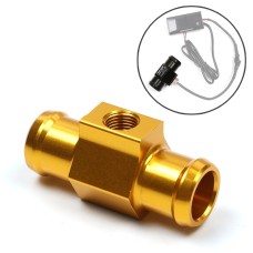 Motorcycle Modification Parts Universal CNC Aluminum Water Temperature Gauge Sensor Joint Transfer Interface, Size: 22mm(Gold)