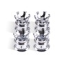 4 PCS / Set Motorcycle Modified Crown Engine Screw Decorative Cover For Harley 750 / 883 / 1200 / 72 / X48(Silver)