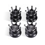 4 PCS / Set Motorcycle Modified Crown Engine Screw Decorative Cover For Harley 750 / 883 / 1200 / 72 / X48(Black and White)