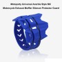 MB-TP093 Universal Motorcycle Exhaust System Escape Muffler Silencer Protector Guard (Blue)