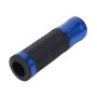 2 PCS Motorcycle Universal  Net Texture Metal Right and Left Handle Bar Grips with Rubber Cover(Blue)