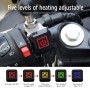 ZH-1314A1 Strap Type Motorcycle 12V Heating Handle SAE Port Quick Installation and Removal Handle