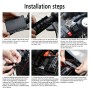 ZH-1314A1 Strap Type Motorcycle 12V Heating Handle SAE Port Quick Installation and Removal Handle