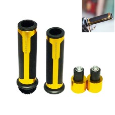 Motorcycle Modification Accessories Hand Grip Cover Handlebar Set(Gold)