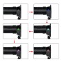 WUPP CS-990A1 Motorcycle Modified Intelligent Electric Heating Hand Cover Heated Grip Handlebar with Five Gear Temperature Control & Five Colors Indicator (Black)