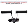 CS-095C1 Multi-function Motorcycle Modified Adjustable Temperature Electric Heating Hand Cover Heated Grip Handlebar, Support 5 Gear Adjustion