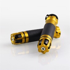 Modified Motorcycle Non-slip Aluminium Alloy Grip Handlebar (Gold)