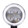 10W 6000K 800LM 4 LED White Motorcycle Headlight Lamp with Blue Angle Eye Lamp, DC 9-36V