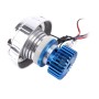 Мотоцикл DC 12V-85V 30W 1200LM Светодиодная фар-лампа с синим красным углом глазным лампой и лампой для глаз красного дьявола