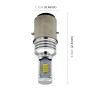 H6/BA20D 1000LM 72W 6000K White Light 2-LED 3570 Bulbs Motorcycle Headlights, DC 12-24V