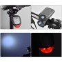 2 ПК 3W 240LM USB Solar Energy Motorcycle / Bicycle Light Set, передний свет+задний свет (черный)