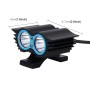 Owl Shape 20W 2000 LM 6000K Motorcycle Headlight Lamp with 2 COB Lamps and LED Projector Lens, DC 12-80V (White Light)