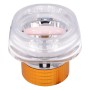 Motorcycle 30W DC 12V-85V IP66 Square Jellyfish Breathable Lamp Double Aperture LED Headlight(Pink Light)