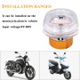 Motorcycle 30W DC 12V-85V IP66 Square Jellyfish Breathable Lamp Double Aperture LED Headlight(Green Light)