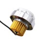 Motorcycle 30W DC 12V-85V LED Headlight Built-in octagonal Double Aperture Angle Eyes + Devil Eye(Green Light)