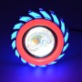 Motorcycle 30W DC 12V-85V LED Headlight Lens Built-in Whirlwind Double Aperture Angle Eyes + Devil Eye(Blue Light)