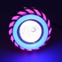 Motorcycle 30W DC 12V-85V LED Headlight Lens Built-in Whirlwind Double Aperture Angle Eyes + Devil Eye(Pink Light)