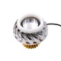 Motorcycle 30W DC 12V-85V LED Headlight Lens Built-in Whirlwind Double Aperture Angle Eyes + Devil Eye(Red Light)