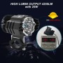 2 PCS M25 DC10V-80V 30W Motorcycle / Car IP65 Waterproof Aluminum Alloy External LED Glare Small Steel Cannon Headlight Spotlight