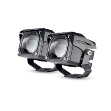 2 PCS U9 Plus 9-85V 30W Motorcycle / Car IP68 Waterproof External LED Glare Small Steel Cannon Lens Headlight Spotlight, Specification:A Suit