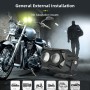 2 PCS U10 9-85V 30W Motorcycle / Car IP68 Waterproof External LED Highlight Lens Headlight Spotlight, Specification:A Suit