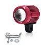 S7 Motorcycle Rearview Mirror LED Strobe Spotlight(Red)