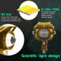 S8 Motorcycle Rearview Mirror LED Strobe Spotlight(Gold)