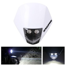 Speedpark KTM Cross-country Motorcycle LED Headlight Grimace Headlamp Assembly(White + Black)