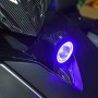 Модифицированный мотоцикл светодиодный фар для Yamaha NVX155 / Aerox155, светлый цвет: синий свет (черный)