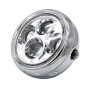 5,75 -дюймовый круглый светодиодный мотоцикл универсальный фар, измененный прожектор (серебро)