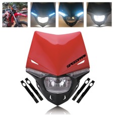 Speedpark Cross-country Motorcycle LED Headlight Headlamp Assembly for KTM(Red)